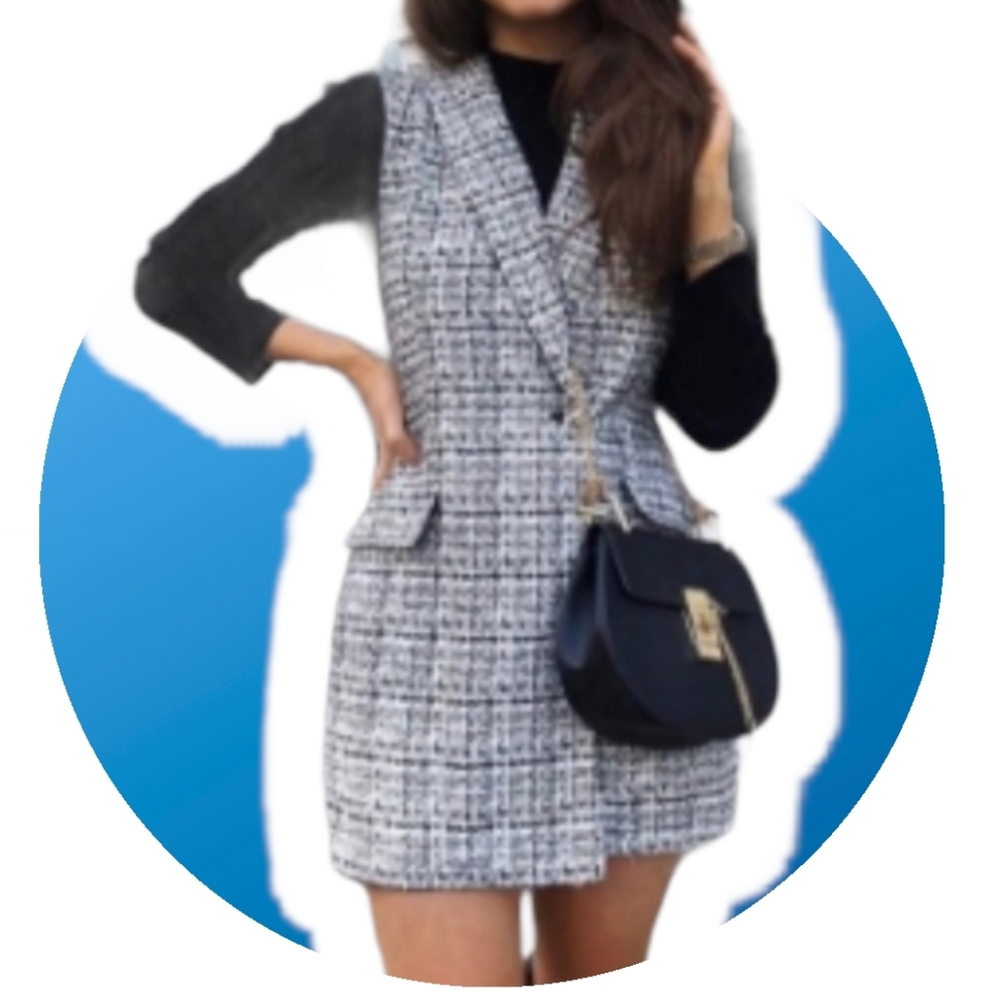 Zara Tweed Jumpsuit